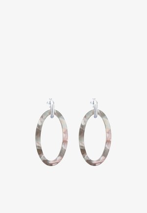 Elli MARBEL OVAL - Earrings - silver-coloured