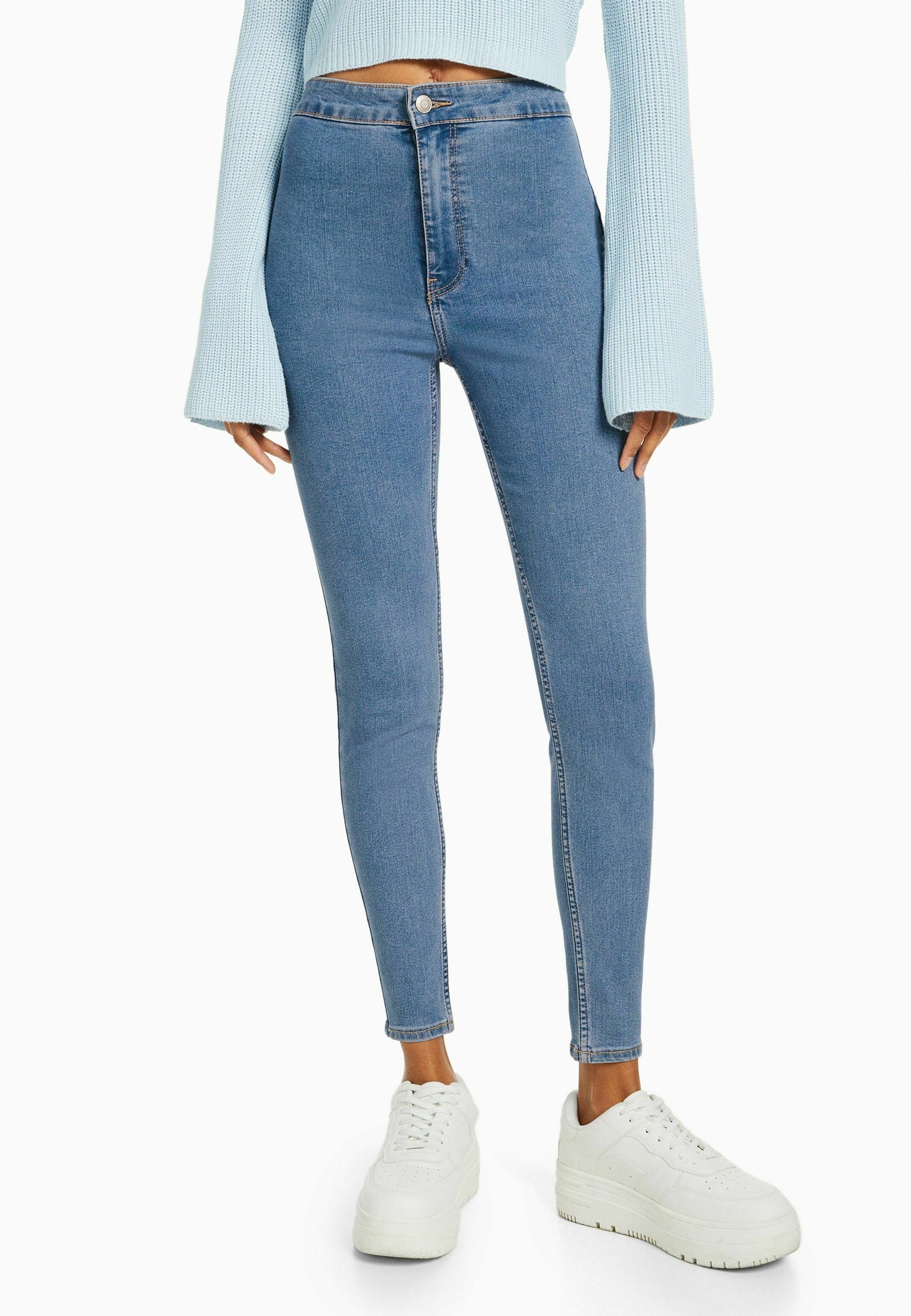 Skinny Jeans Bershka Acid Wash Jeans Bershka Women's Jeans W 38 In