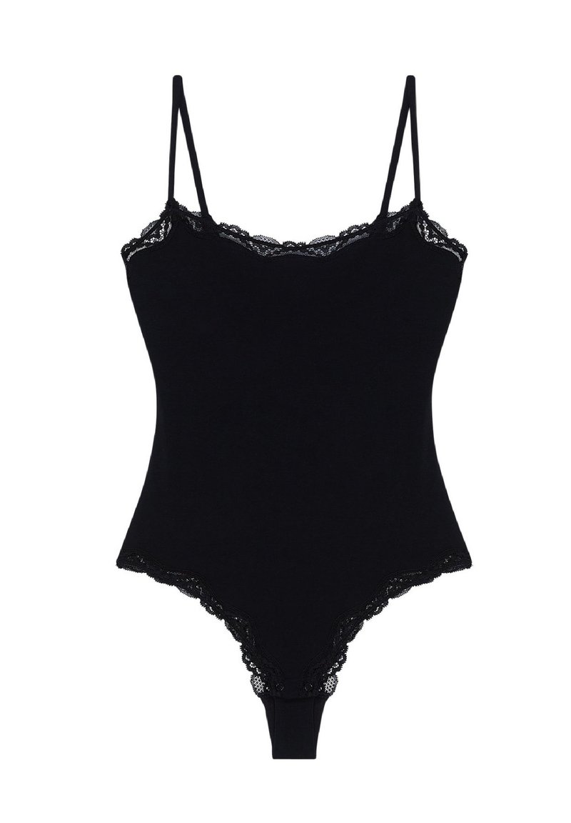 Bodysuit Yamamay Babydoll Rosso Yamamay SETA Body Black Plain/nero