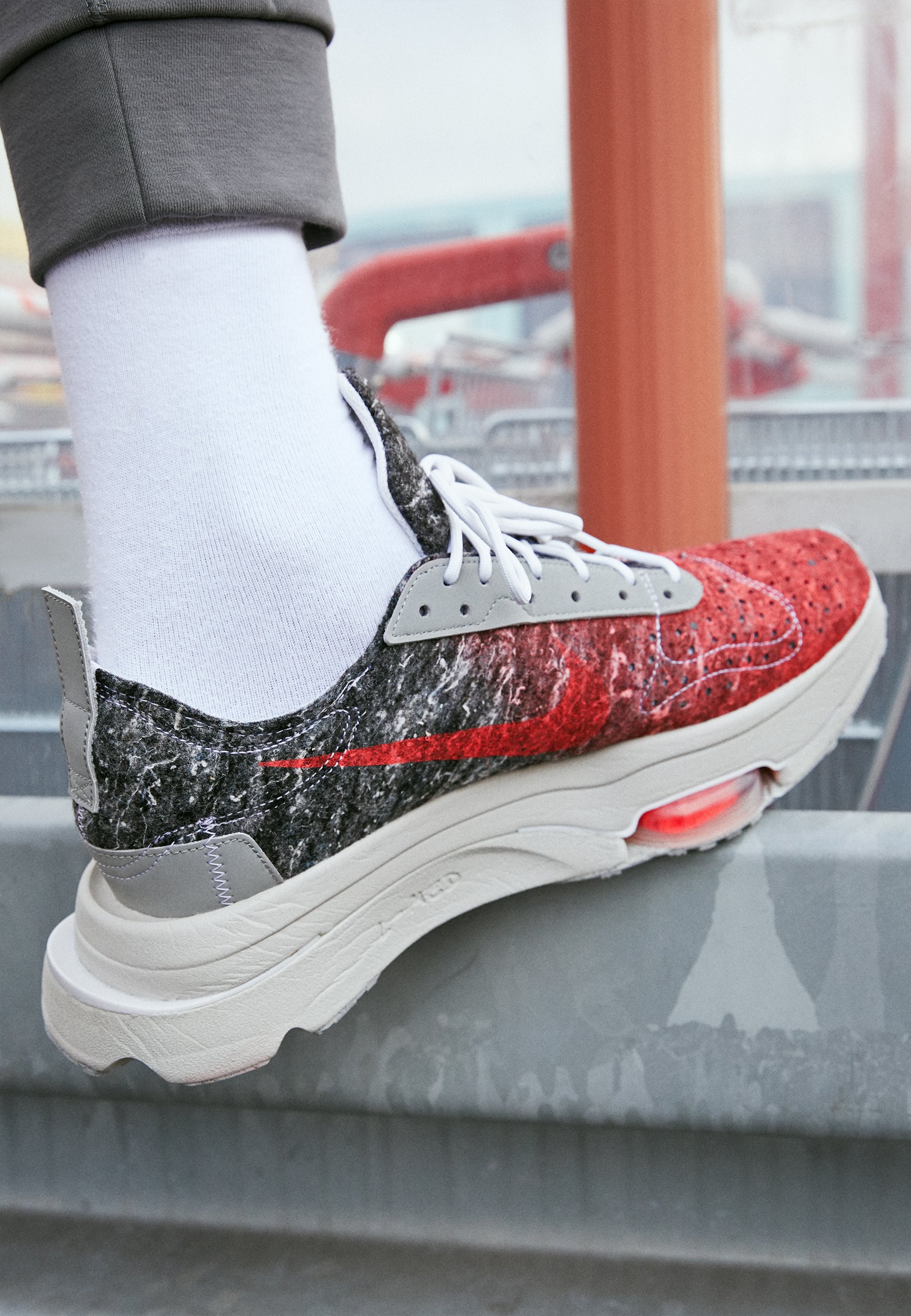 Nike Sportswear AIR ZOOM TYPE M2Z2 UNISEX - Baskets basses - bright  crimson/white/blanc - ZALANDO.FR