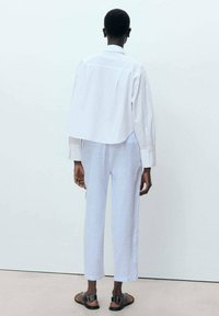 Mango LINEN - Pantalon classique - light blue