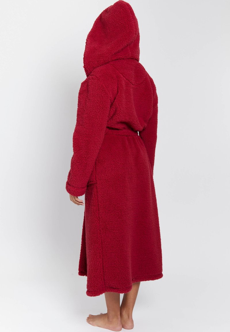 strapless open back dress Liverpool F.C. Fleece Dressing Gown with Hood, Pockets, Tie Waist, Cos –  Get Trend main image 1