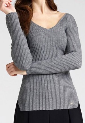 Pullover - mottled grey