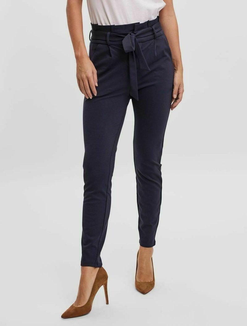 Vero Moda VMEVA PAPERBAG PANT - Pantalon classique - night sky
