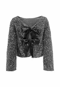 JDY SARA BOW SEQUINS - Bluse - silver