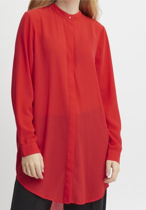 Overhemdblouse - red