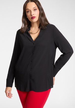 CON COLLANA - Overhemdblouse - nero