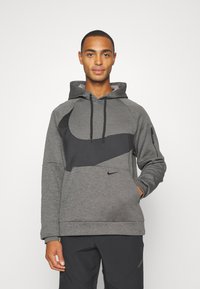 Nike Performance Majica s kapuljačom - charcoal heather/dark smoke grey/black
