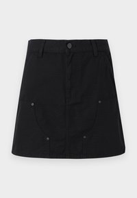MAEVE DOUBLE KNEE SKIRT - Mini skirt - black stone washed