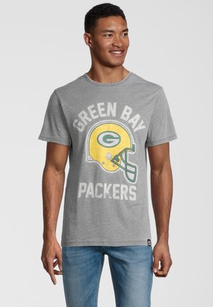 NFL GREEN BAY PACKERS HELMET - Print T-shirt - grau