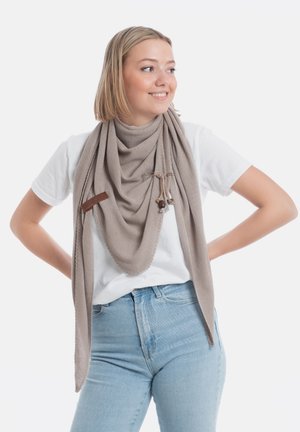 Knit Factory LOLA - Halsdoek - pebble grey