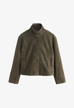 Next, Nahkjakk - olive green