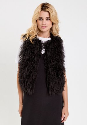 ÄRMELLOS KURZ GESCHNITTENE  - Smanicato - noir