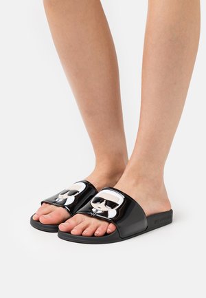 KONDO SHINE IKONIC SLIDE - Mules - black