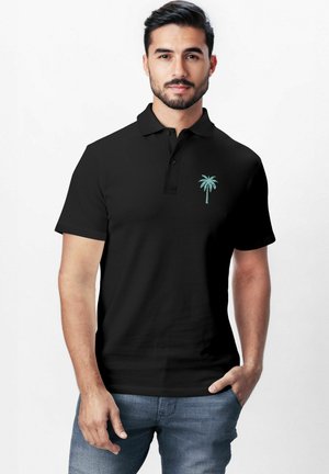 Polo shirt - türkis schwarz