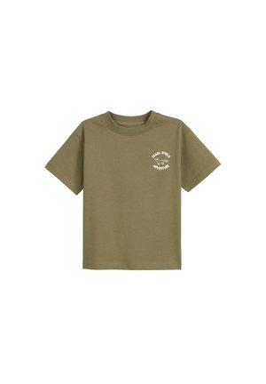 AUS REINER BIO - Print T-shirt - olive