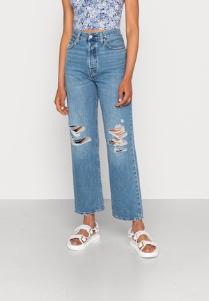 Jeans Straight Leg - destroyed denim