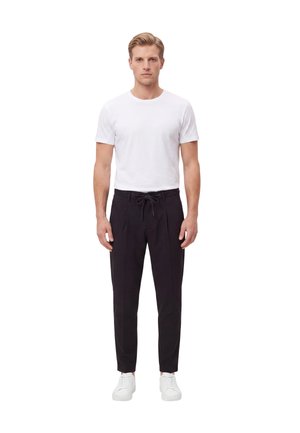 Yes Zee, PANTALONE 0801 VAR - Pantaloni - screziato-mottled black