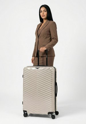 Redolz, ESSENTIALS 18 2.0 4 ROLLEN TROLLEY L 76 CM MIT DEHNFALTE UNISEX - Valise à roulettes - metallic-greige shiny