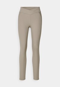 STUDIO RIB HIGH-RISE - Tajice - ash