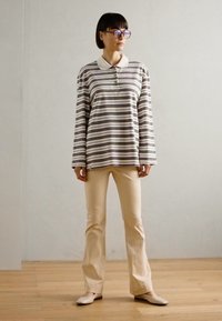 Mos Mosh STRIPE - Bluză polo - brunnera/blue