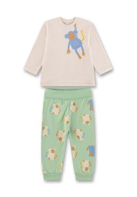 Pigiama Bambina Sanetta In Cotone Biologico GOTS - 2 Pezzi Con Fantasia Mele