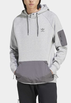 Kapuzenpullover - mottled light grey