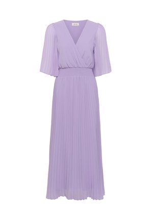 Cream, CRALUNA SHORT SLEEVE DRESS - Galajurk - purple rose
