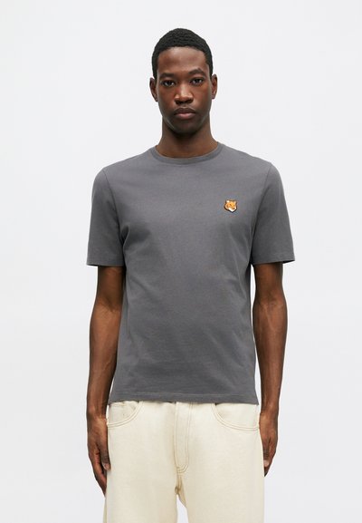 Maison Kitsuné FOX HEAD REGULAR TEE - Paprasti marškinėliai - charcoal