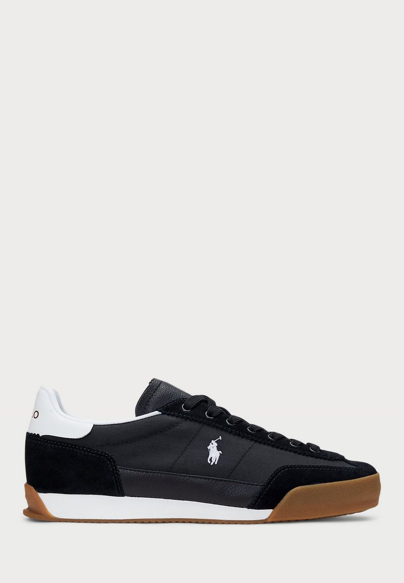 Polo Ralph Lauren - HESTER SUEDE & CANVAS SNEAKER - Sneaker low - black/white, Vergrößern