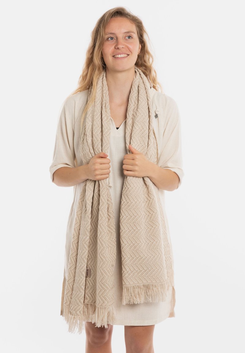Knit Factory Sjaal - ecru dark beige