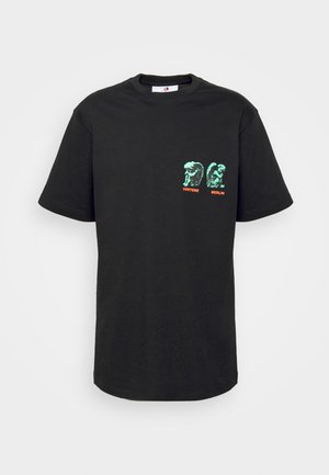 AMORE UNISEX - Nyomott mintás póló - black