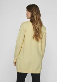 VILA VIRIL OPEN CARDIGAN - Chaqueta de punto - pale banana