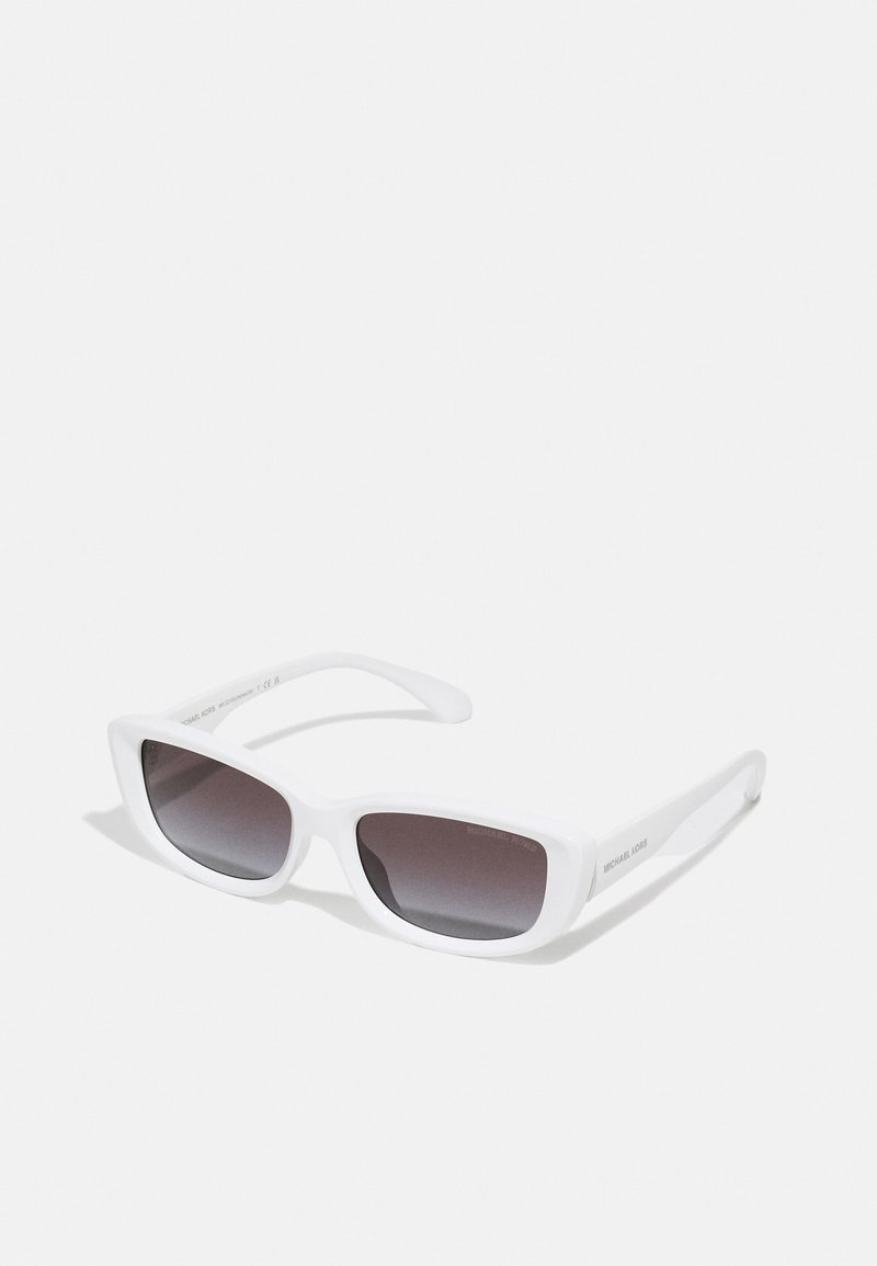 Michael Kors ASHEVILLE - Óculos de sol - optic white/dark grey gradient