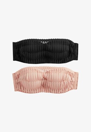 Next 2 PACK GRAPHIC LACE - Reggiseno con spalline regolabili - black nude