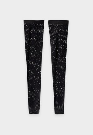 Ann Summers, PLAIN DIAMANTE HOLD UPS - Κάλτσες πάνω από το γόνατο - black/silver-coloured