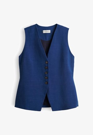OPUS PANTS, TAILORED FIT SLEEVELESS NATURAL - Waistcoat - soft ink