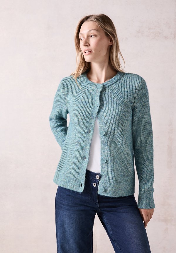 GROBSTRICK - Strickjacke - blau