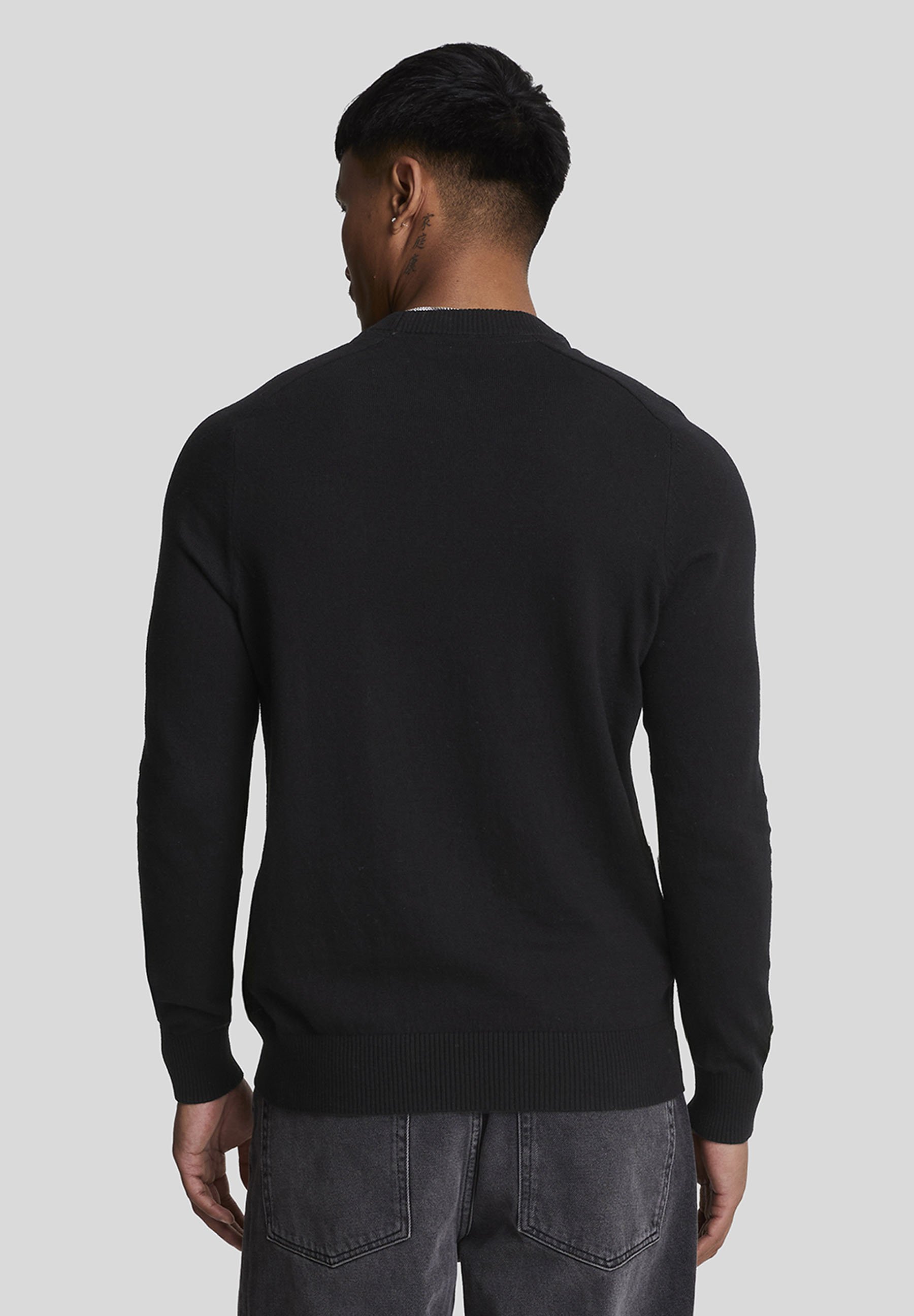 Lyle & Scott TARTAN - Jumper - jet black/black - Zalando.co.uk