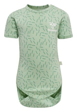 HMLRIVER  - T-shirt print - grayed jade