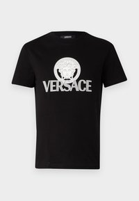 Versace COMPACT PRINT Print T shirt Black Zalando co uk versace-compact-print-print-t-shirt-black-zalando-co-uk