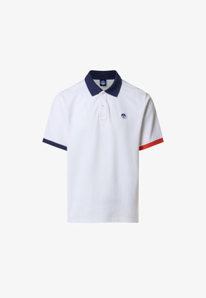 North Sails, WITH MISMATCH CUFFS - Poloshirt - white