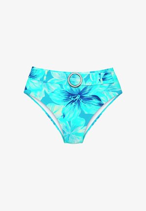 s.Oliver, S.OLIVER HIGHWAIST-BIKINI-HOSE - Bikini-Hose - türkis bedruckt