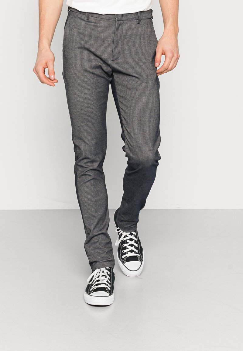 Replay PANTS - Calças - navy/light khaki