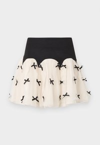 BOW MINI MONIKA SKIRT - Minisukňa - black