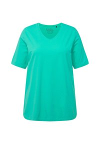 V-AUSSCHNITT HALBARM - T-Shirt basic - turquoise green