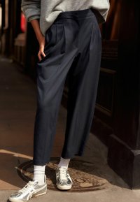 Next PINSTRIPE BARREL. - REGULAR FIT - Stoffhose - navy blue