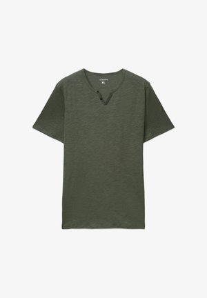 Terranova, CON SCOLLO SERAFINO - T-shirt basic - salvia