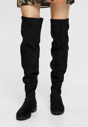 Overknee laarzen - black