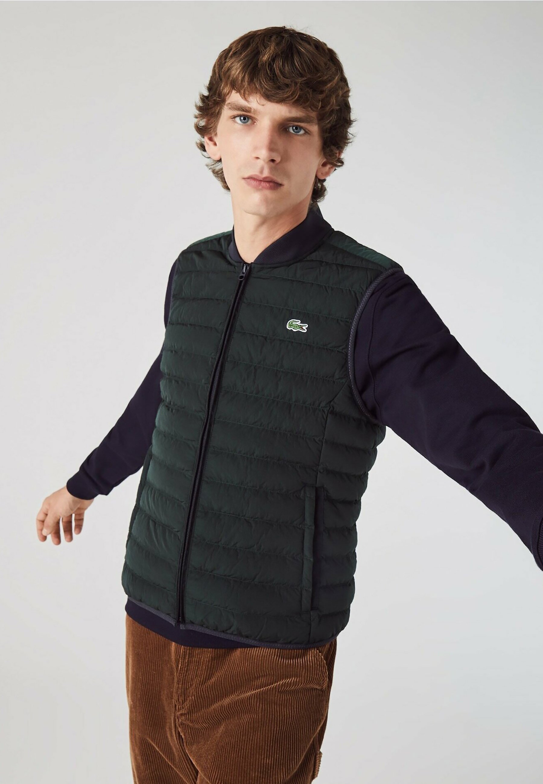 doudoune sans manche homme lacoste